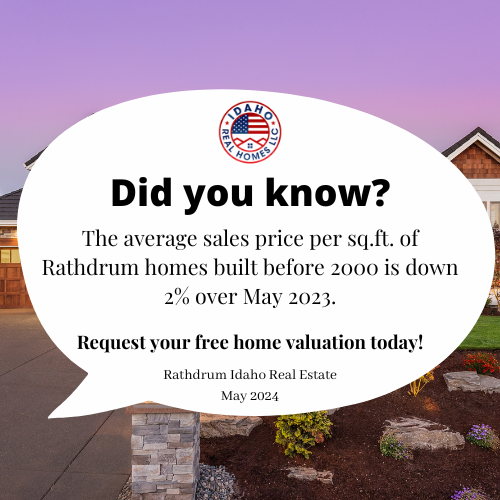 Rathdrum Idaho Home Values May 2024